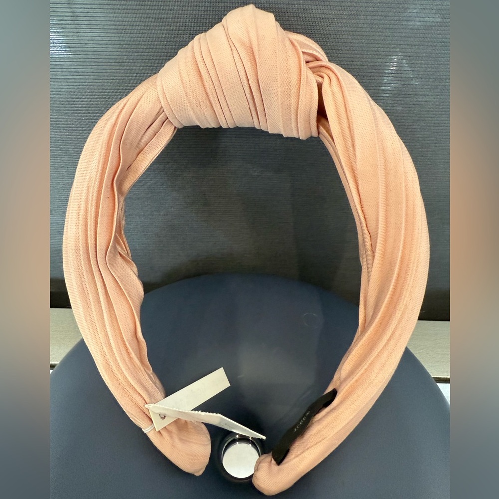 NWT-J. Crew Soft Peach Knotted Covered Hair Headband